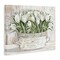 Stupell Industries Fresh White Tulip Flowers Vintage Canvas Wall Art